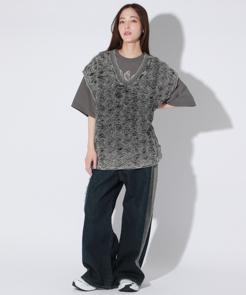 Anui(アニュイ)の「【UNISEX/2サイズ展開】ヤンキーラビットTシャツ(Tシャツ/カットソー・レディース・チャコールグレー/オフホワイト/ピンク/ブラック・MEDIUM/LARGE)」の22枚目の写真