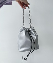 AS KNOW AS plus | ◎チェーン2WAY巾着バッグ(ショルダーバッグ)