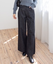 clear | ラインストーンワイドデニムパンツ≪2024SS新作≫(デニムパンツ)