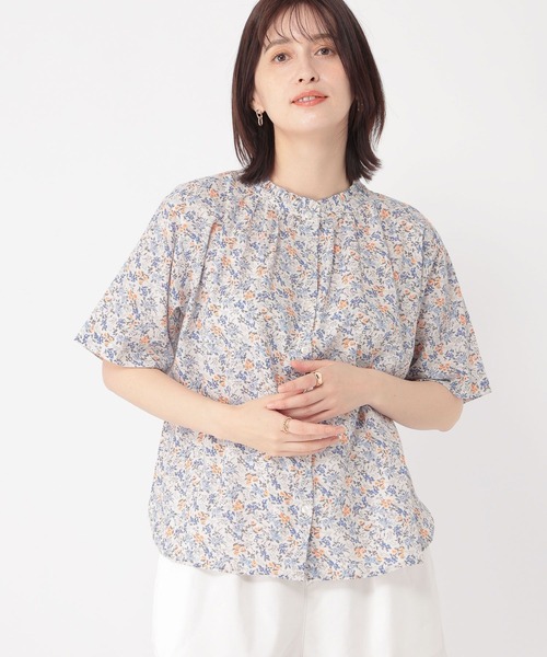 studio CLIP(スタディオクリップ)の「シングルガーゼ襟フリルブラウス(シャツ/ブラウス・レディース・オフホワイト/ブラック/ライトブルー/その他1/その他2/その他3・LARGE/MEDIUM)」の6枚目の写真