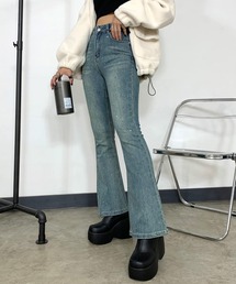 non-hedge（ノンヘッジ）の「ストーンフレアデニムパンツ（デニムパンツ）」