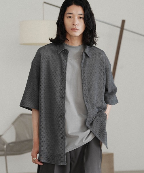 最先端 H/S MESH SHIRT（シャツ/ブラウス）｜WYM バイ LIDNM（ウィム トップス