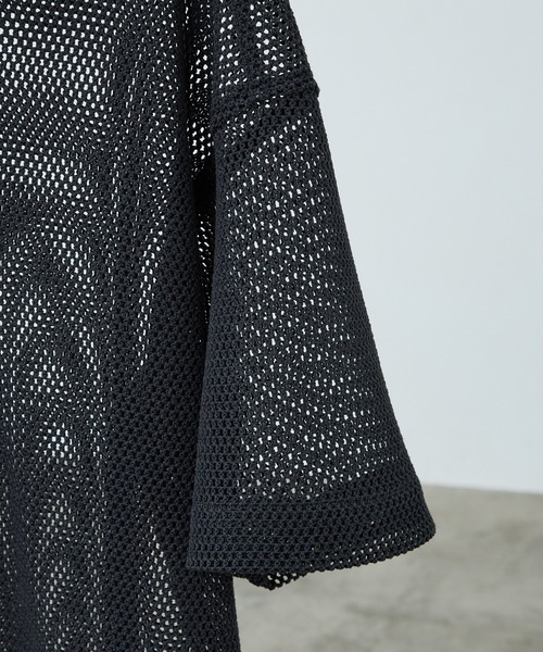 WYM LIDNM(ウィム バイ リドム)の「MESH H/S SHIRT(シャツ/ブラウス・メンズ・チャコール/アッシュブラウン/グレー系・S/M/L)」の20枚目の写真