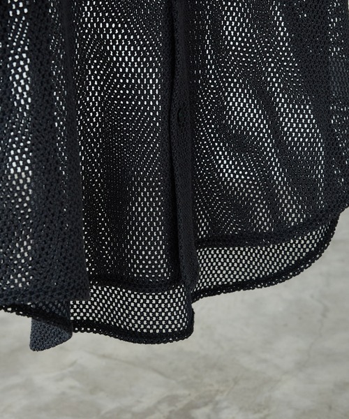 WYM LIDNM(ウィム バイ リドム)の「MESH H/S SHIRT(シャツ/ブラウス・メンズ・チャコール/アッシュブラウン/グレー系・S/M/L)」の22枚目の写真