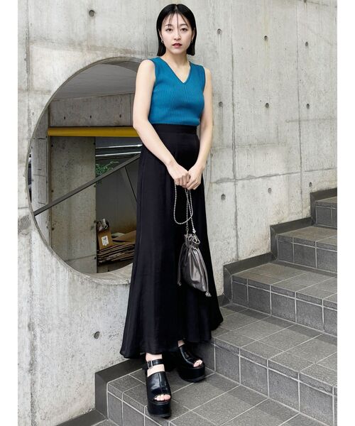 MURUA（ムルーア）の「【SET UP対応】シアーマキシスカート（スカート・レディース・ブルー/ブラウン/ブラック/アイボリー・1/2）」の22枚目の写真