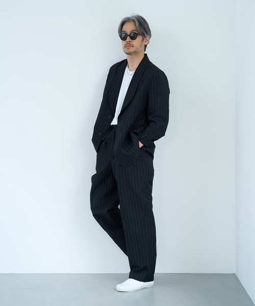 エディフィス　ロロピアーナ　イージー　スラックス Reflax LINON EASY ワイドイージースラックス（スラックス
