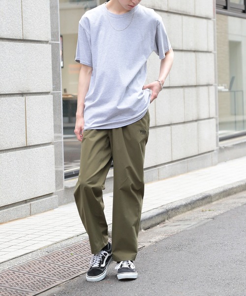 POLO BCS（ポロ ビーシーエス）の「【POLO BCS】ハイカウント　セミバギーパンツ ポロ刺繍　ウエストゴム（スウェットパンツ・レディース・ブラック/オリーブ・S/M/L/XL/XS）」の14枚目の写真