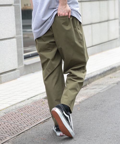 POLO BCS（ポロ ビーシーエス）の「【POLO BCS】ハイカウント　セミバギーパンツ ポロ刺繍　ウエストゴム（スウェットパンツ・レディース・ブラック/オリーブ・S/M/L/XL/XS）」の15枚目の写真