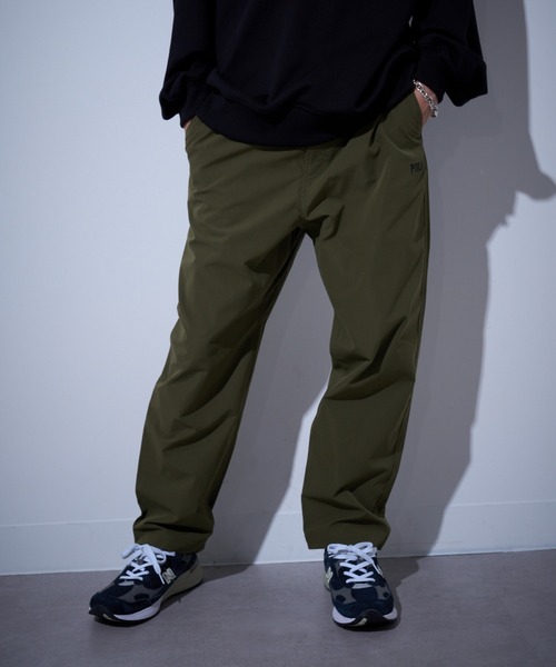 POLO BCS（ポロ ビーシーエス）の「【POLO BCS】ハイカウント　セミバギーパンツ ポロ刺繍　ウエストゴム（スウェットパンツ・レディース・ブラック/オリーブ・S/M/L/XL/XS）」の21枚目の写真