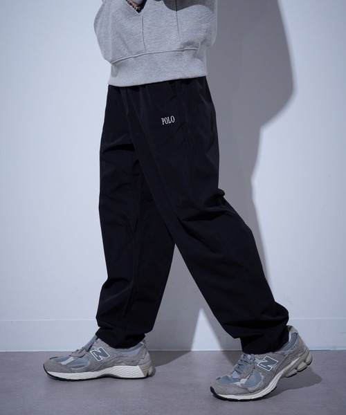 POLO BCS（ポロ ビーシーエス）の「【POLO BCS】ハイカウント　セミバギーパンツ ポロ刺繍　ウエストゴム（スウェットパンツ・レディース・ブラック/オリーブ・S/M/L/XL/XS）」の17枚目の写真