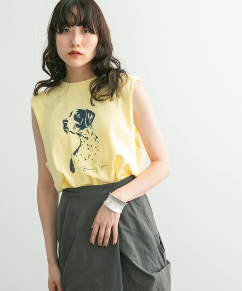 KBF（ケイビーエフ）の「ノースリーブプリントカットソー（T