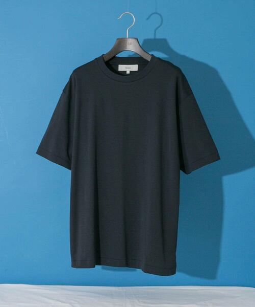 URBAN RESEARCH ROSSO MEN（アーバンリサーチロッソメン）の「『XLサイズあり』『UR TECH』防汚加工 スタンダードクルーネックTシャツ（Tシャツ/カットソー・メンズ・ネイビー/ホワイト/ブラック/グレー・SMALL/MEDIUM/LARGE/X-LARGE）」の4枚目の写真