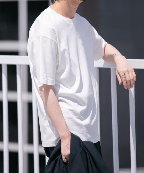 URBAN RESEARCH ROSSO MEN（アーバンリサーチロッソメン）の「『XLサイズあり』『UR TECH』防汚加工 スタンダードクルーネックTシャツ（Tシャツ/カットソー・メンズ・ネイビー/ホワイト/ブラック/グレー・SMALL/MEDIUM/LARGE/X-LARGE）」の6枚目の写真