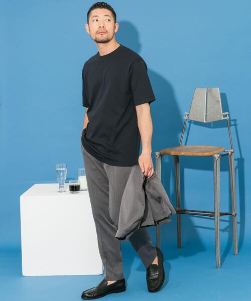 URBAN RESEARCH ROSSO MEN（アーバンリサーチロッソメン）の「『XLサイズあり』『UR TECH』防汚加工 スタンダードクルーネックTシャツ（Tシャツ/カットソー・メンズ・ネイビー/ホワイト/ブラック/グレー・SMALL/MEDIUM/LARGE/X-LARGE）」の20枚目の写真