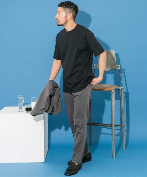 URBAN RESEARCH ROSSO MEN（アーバンリサーチロッソメン）の「『XLサイズあり』『UR TECH』防汚加工 スタンダードクルーネックTシャツ（Tシャツ/カットソー・メンズ・ネイビー/ホワイト/ブラック/グレー・SMALL/MEDIUM/LARGE/X-LARGE）」の19枚目の写真