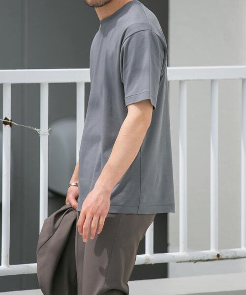 URBAN RESEARCH ROSSO MEN（アーバンリサーチロッソメン）の「『XLサイズあり』『UR TECH』防汚加工 スタンダードクルーネックTシャツ（Tシャツ/カットソー・メンズ・ネイビー/ホワイト/ブラック/グレー・SMALL/MEDIUM/LARGE/X-LARGE）」の7枚目の写真