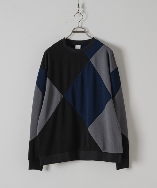 CASPER JOHN（キャスパージョン）の「Panel switch rattling sweat/パネルスイッチラトリングスウェット（スウェット・メンズ・カーキ/ブラック/テラコッタ・LARGE/MEDIUM/SMALL/X-SMALL）」の4枚目の写真