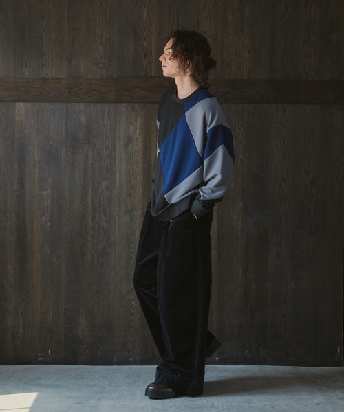 CASPER JOHN（キャスパージョン）の「Panel switch rattling sweat/パネルスイッチラトリングスウェット（スウェット・メンズ・カーキ/ブラック/テラコッタ・LARGE/MEDIUM/SMALL/X-SMALL）」の10枚目の写真