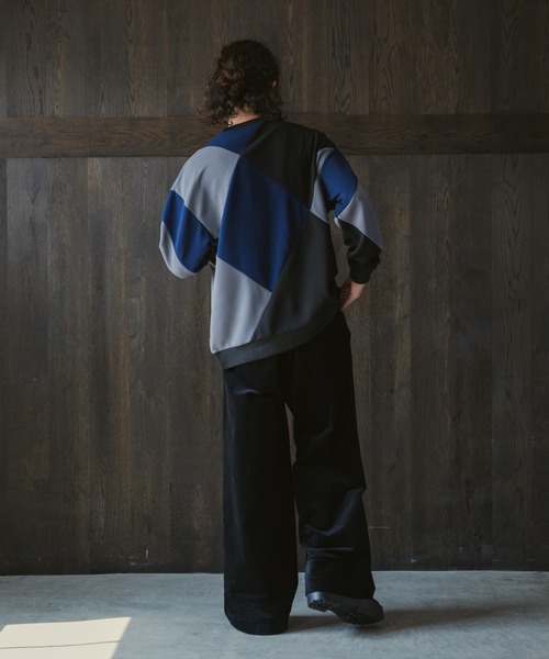 CASPER JOHN（キャスパージョン）の「Panel switch rattling sweat/パネルスイッチラトリングスウェット（スウェット・メンズ・カーキ/ブラック/テラコッタ・LARGE/MEDIUM/SMALL/X-SMALL）」の11枚目の写真