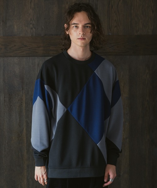 CASPER JOHN（キャスパージョン）の「Panel switch rattling sweat/パネルスイッチラトリングスウェット（スウェット・メンズ・カーキ/ブラック/テラコッタ・LARGE/MEDIUM/SMALL/X-SMALL）」の5枚目の写真