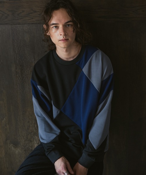 CASPER JOHN（キャスパージョン）の「Panel switch rattling sweat/パネルスイッチラトリングスウェット（スウェット・メンズ・カーキ/ブラック/テラコッタ・LARGE/MEDIUM/SMALL/X-SMALL）」の8枚目の写真