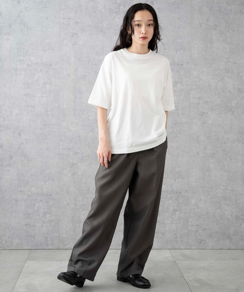 WEGO(ウィゴー)の「WEGO/リラックスフィットコットンT(Tシャツ/カットソー・メンズ・サックスブルー/グレー系その他/ブラック/杢グレー/ホワイト系その他/グリーン系その他/ライトベージュ/カーキ/ホワイト/ダークグリーン/ダークブラウン・SMALL/LARGE/X-SMALL/MEDIUM)」の20枚目の写真