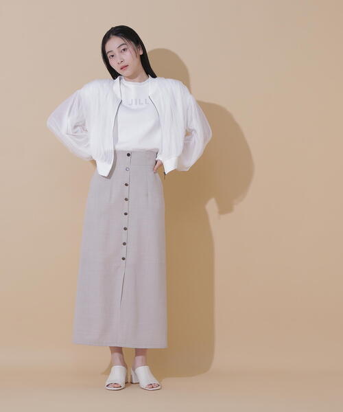JILL by JILL STUART(ジルバイジルスチュアート)の「◇シアーチュールブルゾン(ブルゾン・レディース・ホワイト/ブラック・FREE)」の17枚目の写真