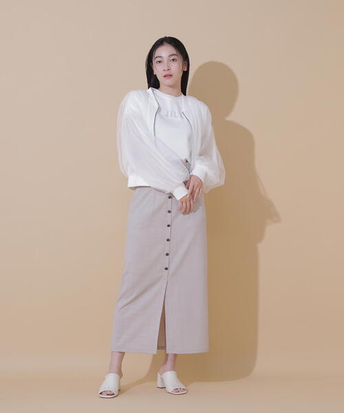 JILL by JILL STUART(ジルバイジルスチュアート)の「◇シアーチュールブルゾン(ブルゾン・レディース・ホワイト/ブラック・FREE)」の19枚目の写真
