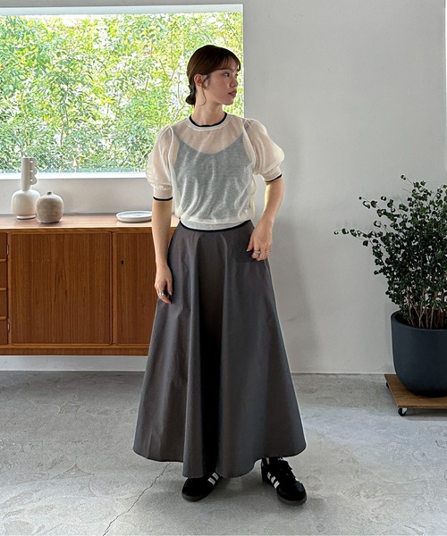 feepur（フェピュール）の「偏光ボリュームフレアスカート