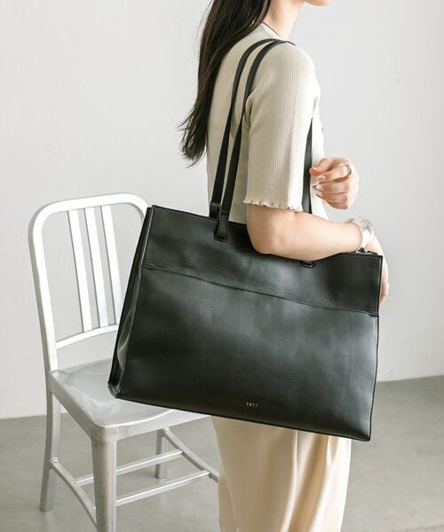 mystic(ミスティック)の「loti マルチWAYポケットBIGトート(トートバッグ・レディース・ブラック/ベージュ・ONE SIZE)」の12枚目の写真