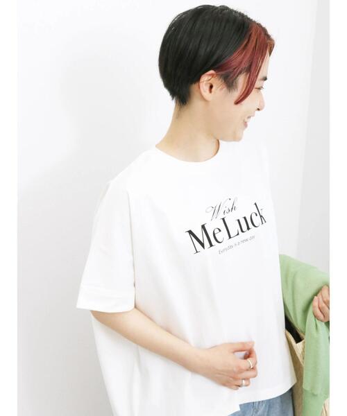 Samansa Mos2 blue（サマンサモスモスブルー）の「【接触冷感】冷感プリントビッグTシャツ（Tシャツ/カットソー・レディース・ブルー/ベージュ/ブラック/オフホワイト/ダークオレンジ・F）」の10枚目の写真