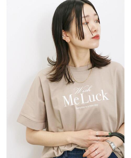 Samansa Mos2 blue（サマンサモスモスブルー）の「【接触冷感】冷感プリントビッグTシャツ（Tシャツ/カットソー・レディース・ブルー/ベージュ/ブラック/オフホワイト/ダークオレンジ・F）」の19枚目の写真