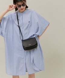 【BEVERLY HILLS POLO CLUB】バンドカラーシャツ