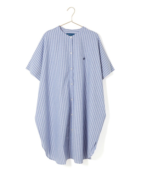 ROPE' PICNIC(ロペピクニック)の「【BEVERLY HILLS POLO CLUB】バンドカラーシャツ(シャツ/ブラウス・レディース・ブルー系その他4/ベージュ系その他/サックスブルー/ホワイト・38)」の21枚目の写真