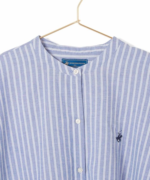 ROPE' PICNIC(ロペピクニック)の「【BEVERLY HILLS POLO CLUB】バンドカラーシャツ(シャツ/ブラウス・レディース・ブルー系その他4/ベージュ系その他/サックスブルー/ホワイト・38)」の18枚目の写真