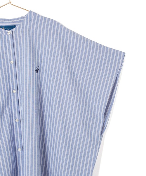 ROPE' PICNIC(ロペピクニック)の「【BEVERLY HILLS POLO CLUB】バンドカラーシャツ(シャツ/ブラウス・レディース・ブルー系その他4/ベージュ系その他/サックスブルー/ホワイト・38)」の19枚目の写真