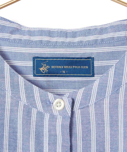ROPE' PICNIC(ロペピクニック)の「【BEVERLY HILLS POLO CLUB】バンドカラーシャツ(シャツ/ブラウス・レディース・ブルー系その他4/ベージュ系その他/サックスブルー/ホワイト・38)」の13枚目の写真