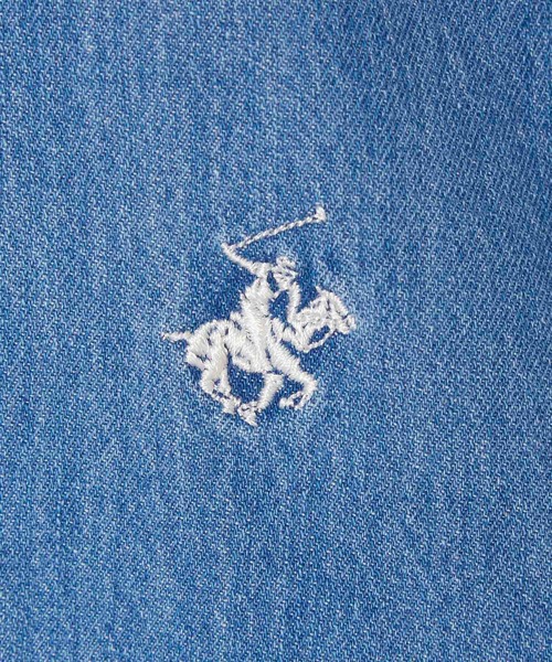 ROPE' PICNIC(ロペピクニック)の「【BEVERLY HILLS POLO CLUB】バンドカラーシャツ(シャツ/ブラウス・レディース・ブルー系その他4/ベージュ系その他/サックスブルー/ホワイト・38)」の11枚目の写真