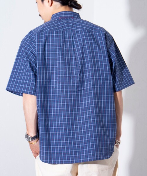 GLOSTER(グロスター)の「【GLOSTER/グロスター】BOY ASTLAD ボタンダウン 半袖シャツ (無地/チェック)(シャツ/ブラウス・メンズ・グリーン系その他/ブルー系その他/ホワイト/ミント・S/M/L)」の7枚目の写真