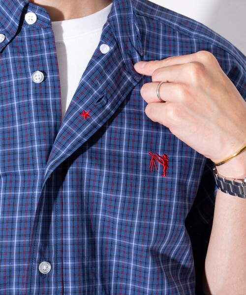 GLOSTER(グロスター)の「【GLOSTER/グロスター】BOY ASTLAD ボタンダウン 半袖シャツ (無地/チェック)(シャツ/ブラウス・メンズ・グリーン系その他/ブルー系その他/ホワイト/ミント・S/M/L)」の12枚目の写真