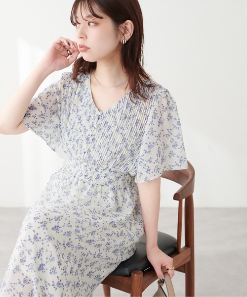 natural couture(ナチュラルクチュール)の「フレアスリーブお上品ワンピース(ワンピース・レディース・その他3/その他2/その他1/その他4・LARGE/MEDIUM)」の5枚目の写真