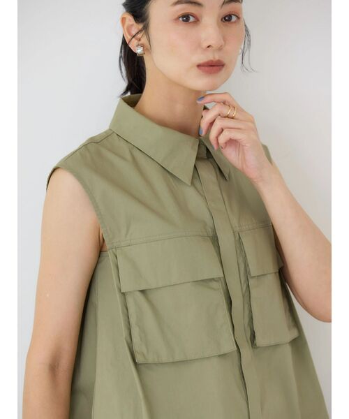 セール】ノースリーブWポケットシャツ（シャツ/ブラウス）｜AMERICAN