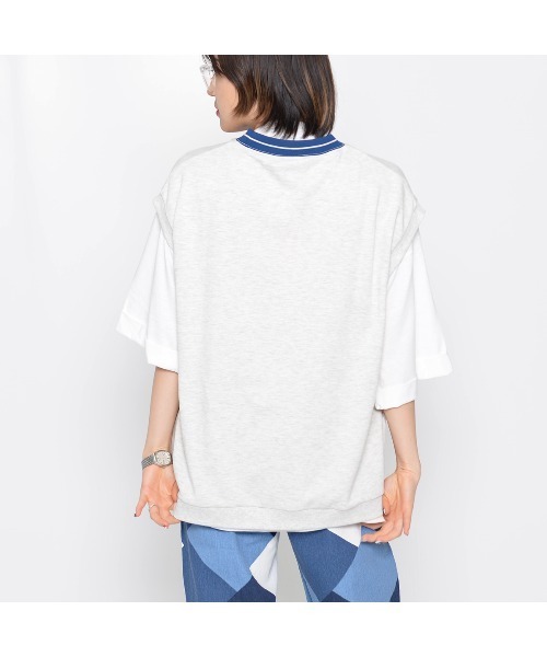 spiritoso（スピリトーゾ）の「【spiritoso】裏毛ベストセット(CP)（ベスト・レディース・杢グレー/ホワイト系/ベビーピンク/グレイッシュベージュ/スミクロ・FREE）」の10枚目の写真