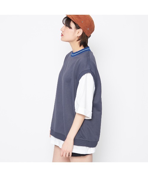 spiritoso（スピリトーゾ）の「【spiritoso】裏毛ベストセット(CP)（ベスト・レディース・杢グレー/ホワイト系/ベビーピンク/グレイッシュベージュ/スミクロ・FREE）」の18枚目の写真