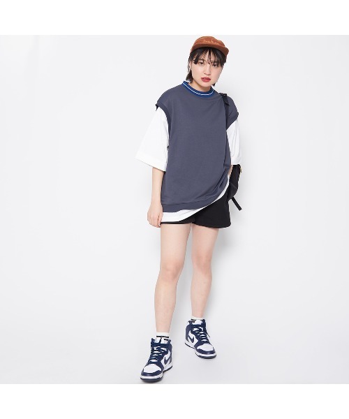 spiritoso（スピリトーゾ）の「【spiritoso】裏毛ベストセット(CP)（ベスト・レディース・杢グレー/ホワイト系/ベビーピンク/グレイッシュベージュ/スミクロ・FREE）」の20枚目の写真