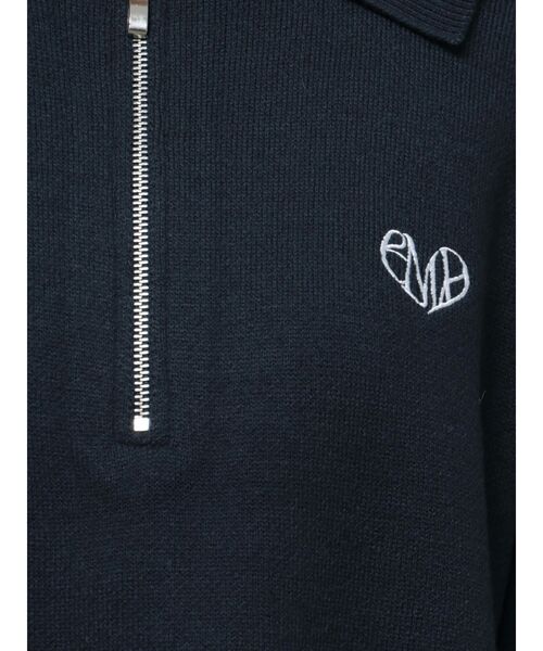 EMODA(エモダ)の「ハーフジップオーバーミニワンピース(ワンピース・レディース・ブラック/ネイビー/グレー/ミント・FREE)」の6枚目の写真