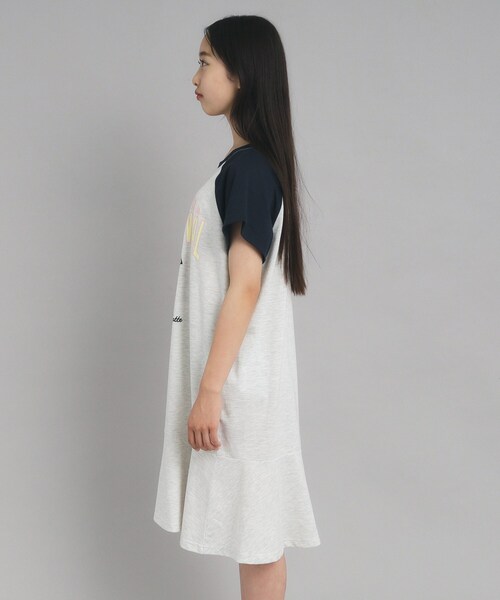 PINK-latte（ピンクラテ）の「◆裾ラッフルカットワンピース（ワンピース・キッズ・ブラック系/グレー系その他/ネイビー系・14/15 /16）」の13枚目の写真