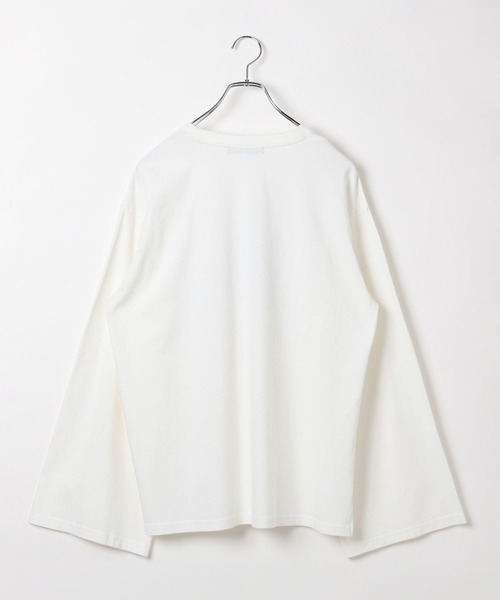 PAGEBOY（ページボーイ）の「カスレロゴワイドスリーブロンT（Tシャツ/カットソー・レディース・チャコールグレー/ホワイト・FREE）」の17枚目の写真