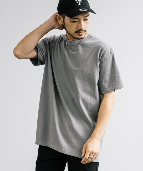 comfort colors(コンフォートカラーズ)の「COMFORT COLORS コンフォートカラーズ ルーズシルエットガーメントダイ半袖Tシャツ(Tシャツ/カットソー・メンズ・ブルー/グレー/バイオレット/ライトパープル/マスタード/チャコール/ピンク/ホワイト・L/XL/M)」の4枚目の写真