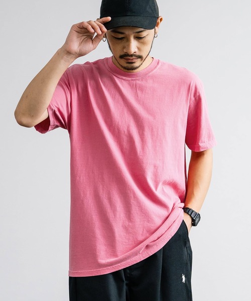 comfort colors(コンフォートカラーズ)の「COMFORT COLORS コンフォートカラーズ ルーズシルエットガーメントダイ半袖Tシャツ(Tシャツ/カットソー・メンズ・ブルー/グレー/バイオレット/ライトパープル/マスタード/チャコール/ピンク/ホワイト・L/XL/M)」の8枚目の写真